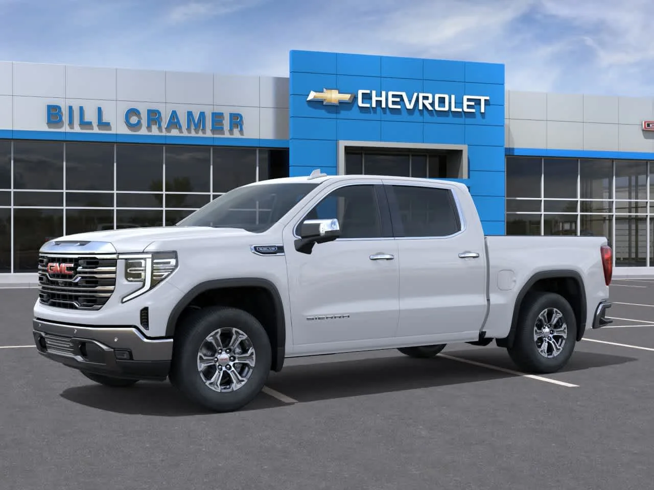 New 2026 Glacier White Tricoat GMC SLT image 2