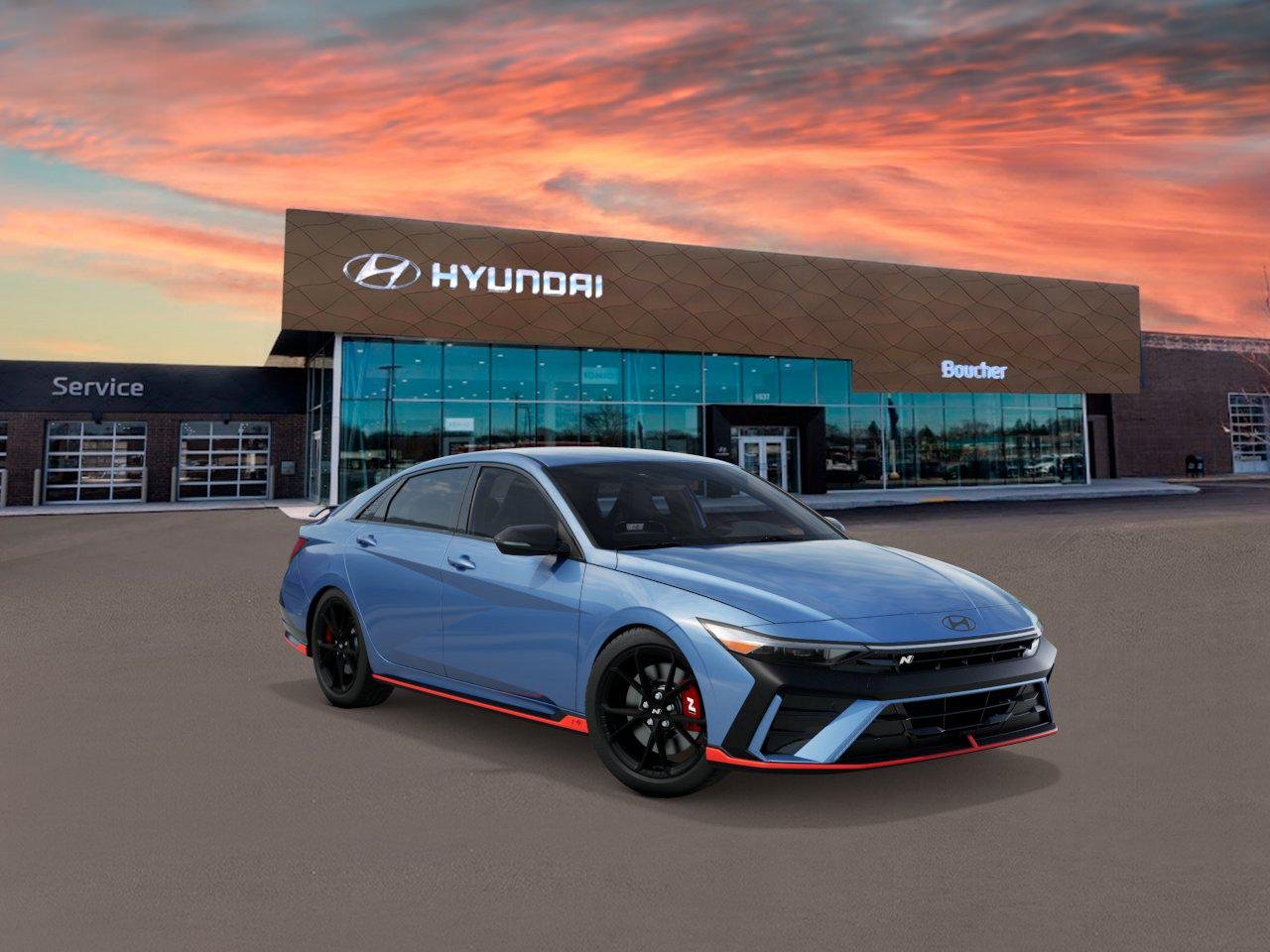 New 2026 Performance Blue Hyundai Sedan image 2