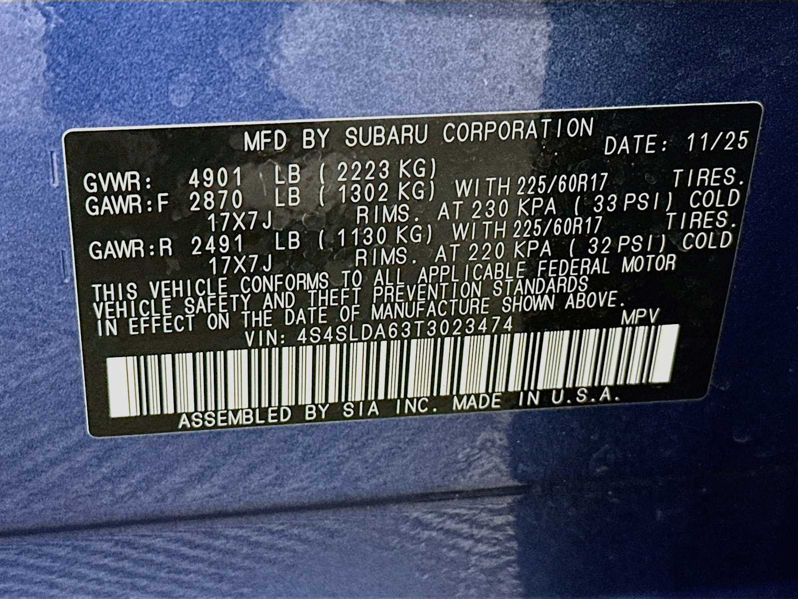 Certified Used 2026 Daybreak Blue Pearl Subaru  image 28