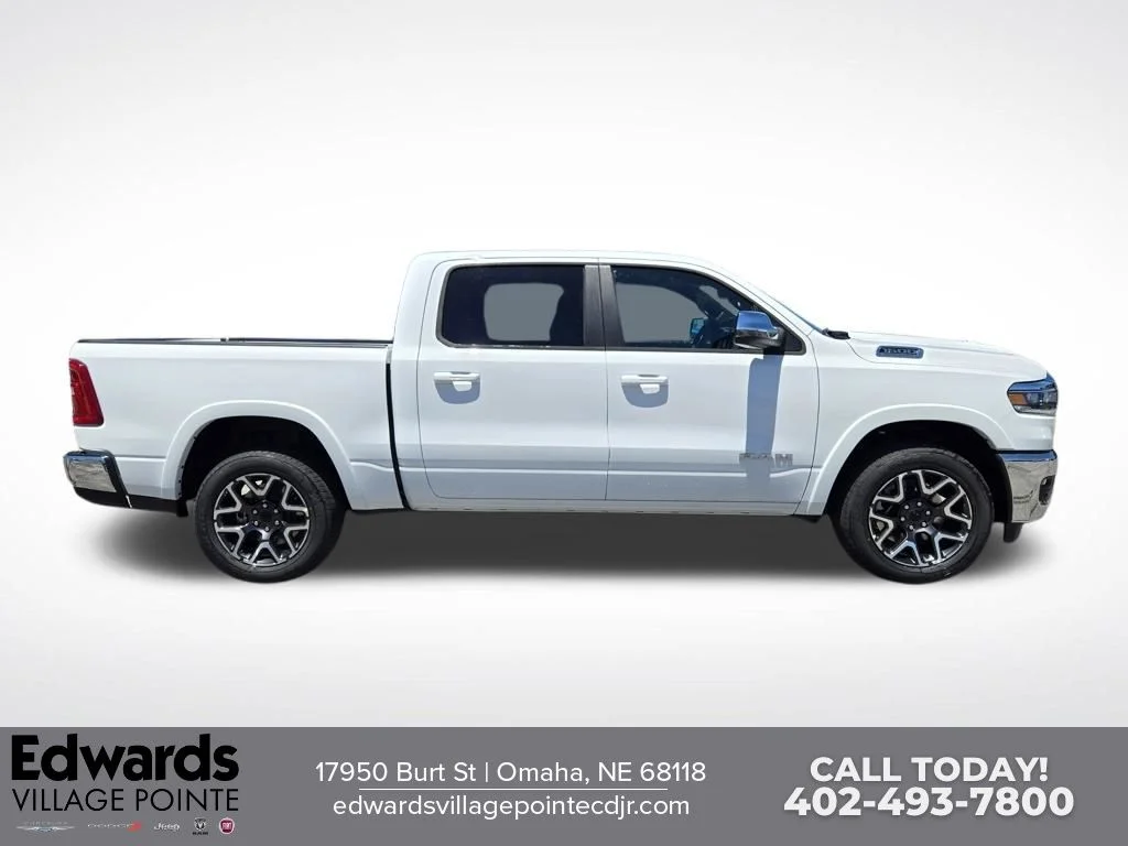 New 2026 Bright White Clear-Coat Exterior Paint RAM Laramie image 2