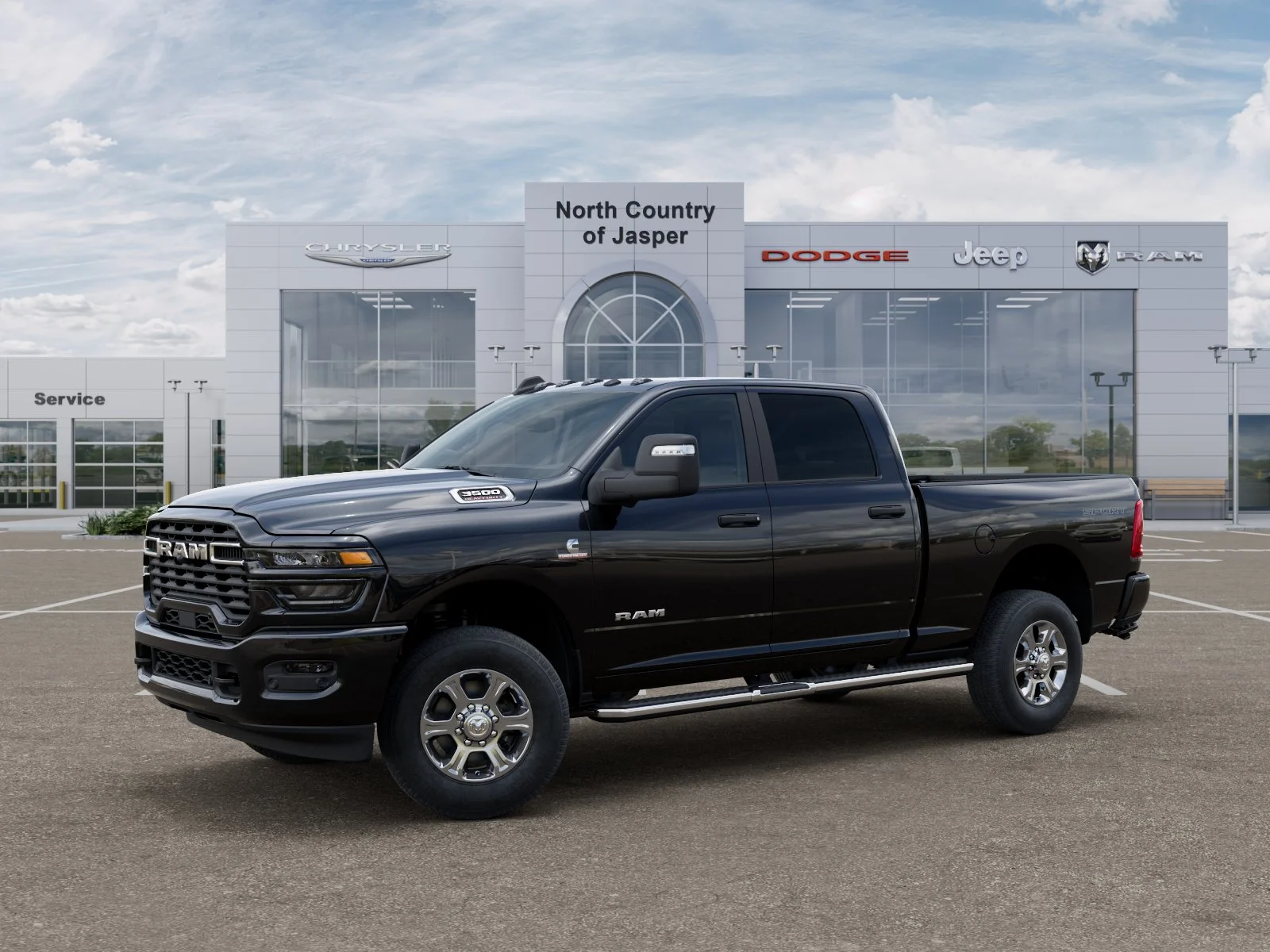 New 2026 Diamond Black Crystal Pearl-Coat Exterior Paint RAM Big Horn image 28