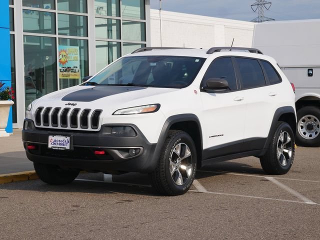 Used 2014 Jeep Cherokee Trailhawk with VIN 1C4PJMBS6EW244516 for sale in Roseville, Minnesota