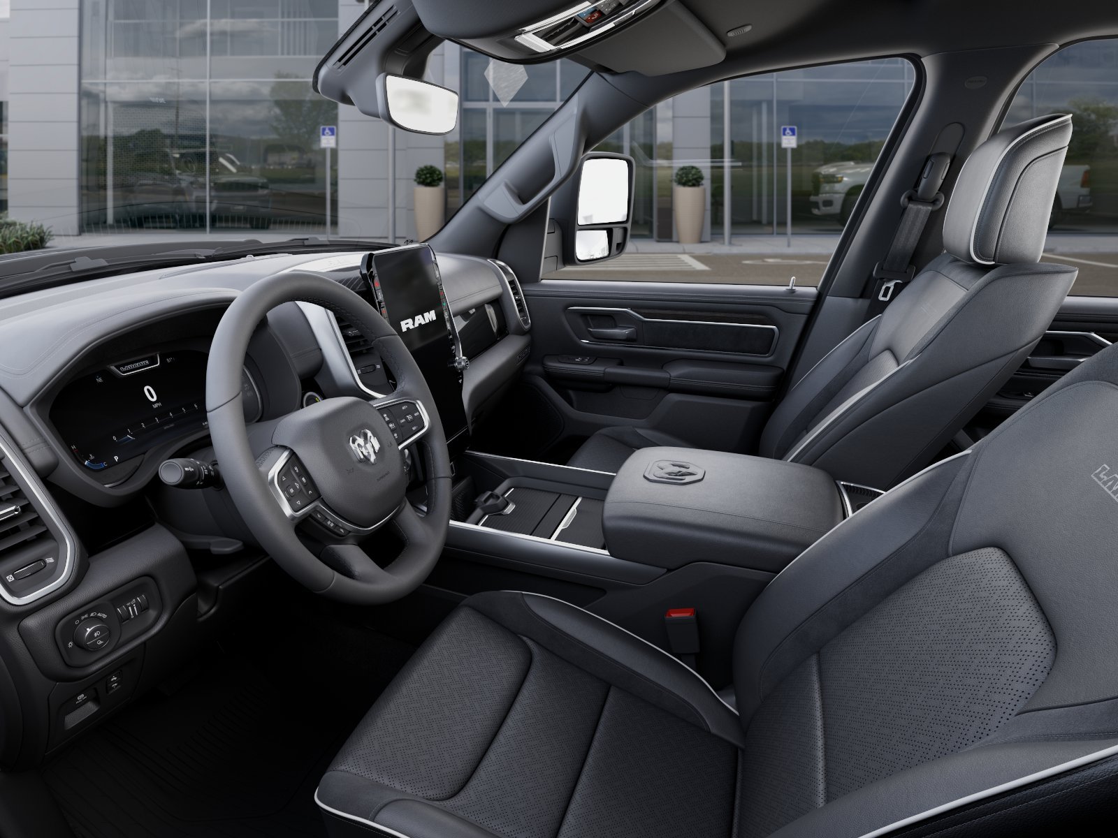 New 2026 Diamond Black Crystal Pearl-Coat Exterior Paint RAM Laramie image 52