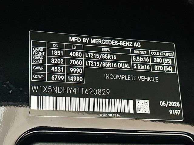 New 2026 Obsidian Black Metallic Mercedes-Benz Cargo 170 WB image 59