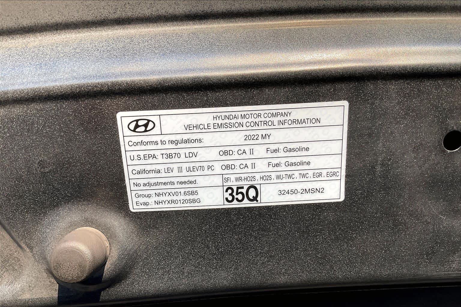Used 2022 Black Noir Pearl Hyundai SEL image 59