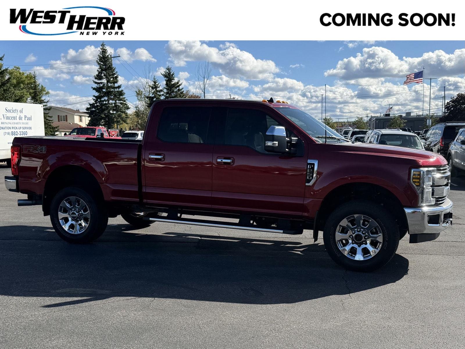 Used 2019 Ruby Red Metallic Tinted Clearcoat Ford Lariat image 1