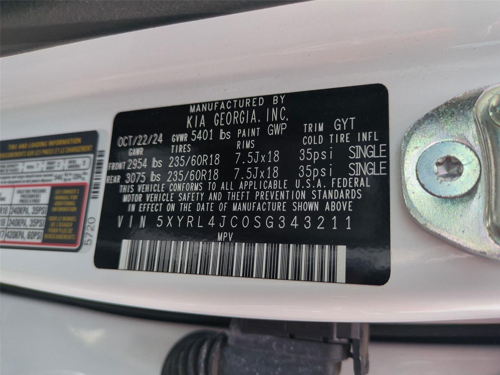 Used 2025 Glacial White Pearl Kia S image 53