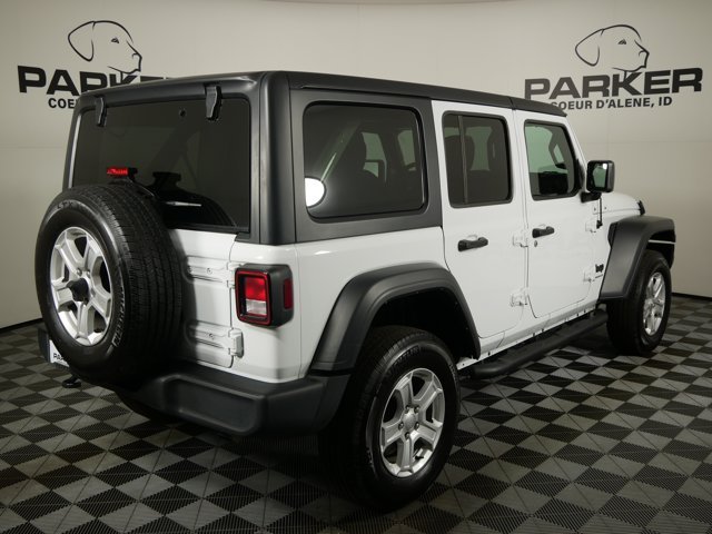 Used 2023 Bright White Clearcoat Jeep Sport S w/ Convenience Pkg & Weather Pkg image 5