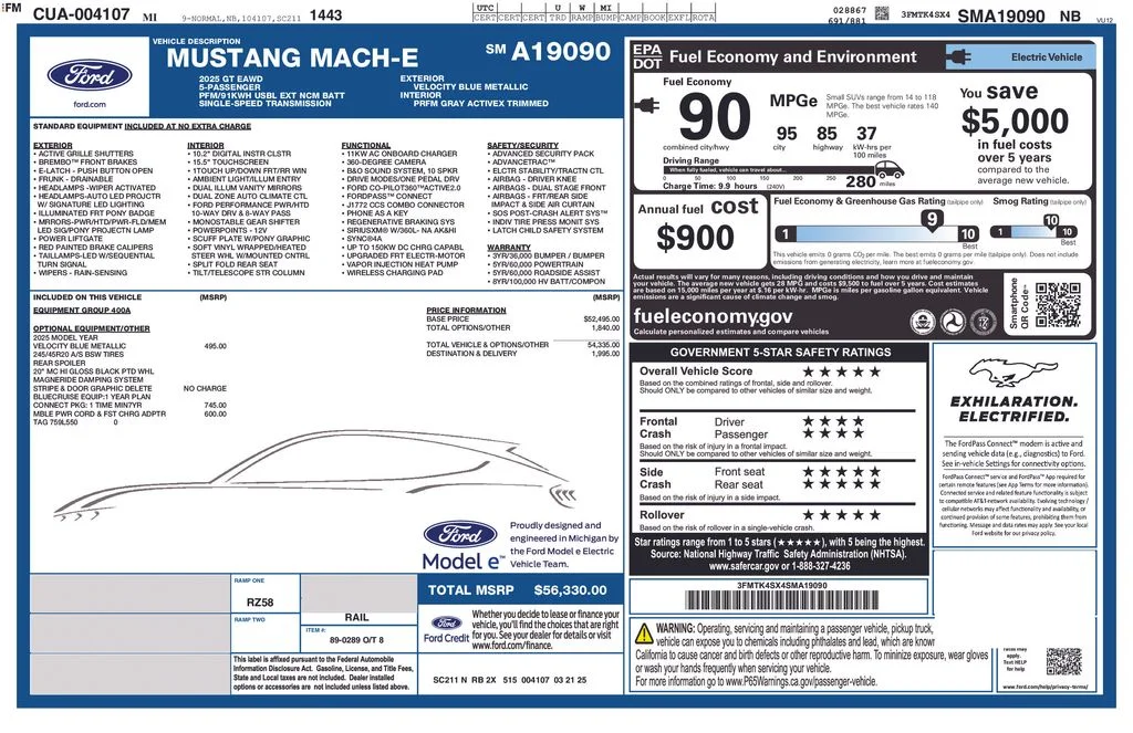 Used 2025 Blue Ford GT image 33