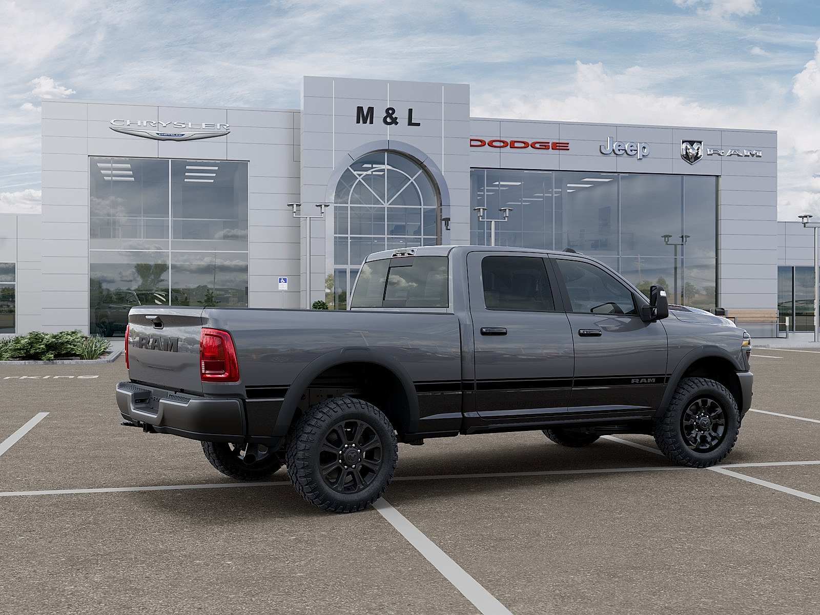 New 2026 Ceramic Gray Clearcoat RAM Power Wagon Crew Cab 4x4 6