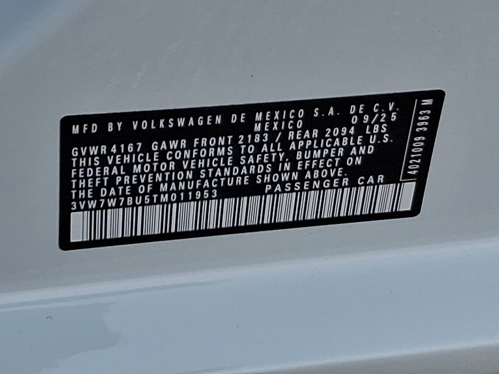 New 2026 Opal White Pearl - 0P0P Volkswagen SE image 28