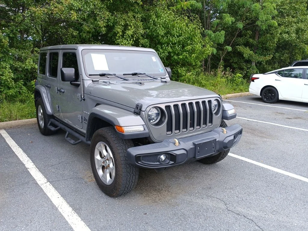 Used 2018 Gray Jeep Unlimited Sahara image 1