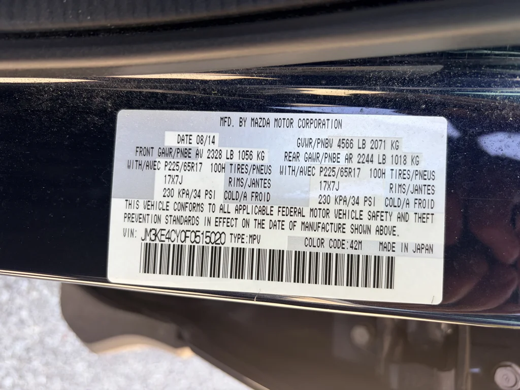 Used 2015 Deep Crystal Blue Mica Mazda Touring image 23
