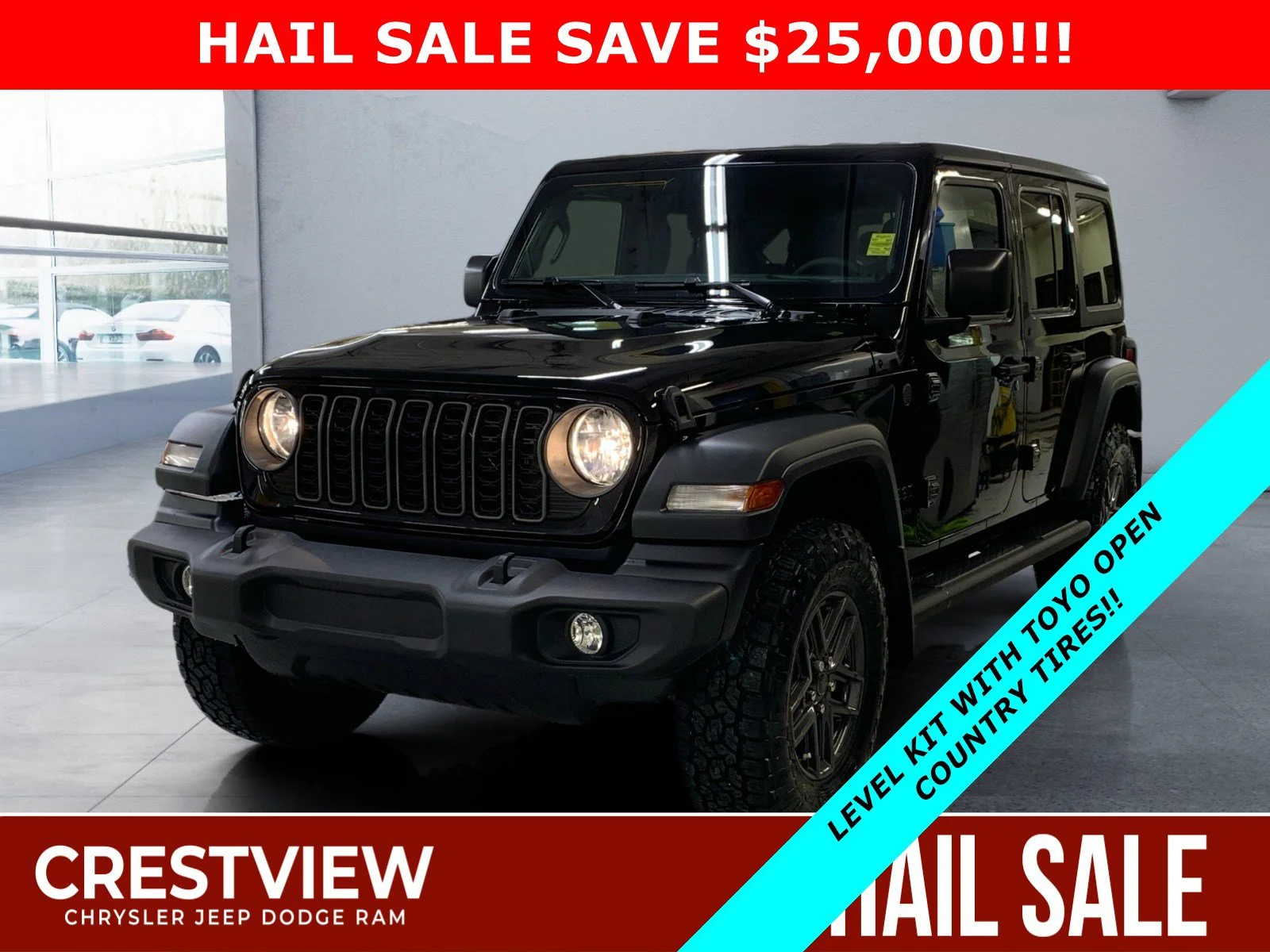 New 2026 Black Jeep Sport S image 1