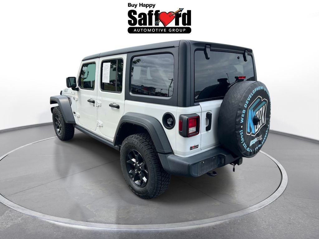 Used 2021 White Jeep Unlimited Willys image 17