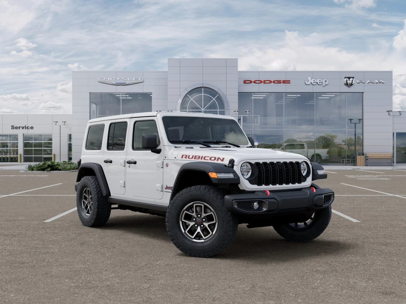 New 2026 Bright White Clear-Coat Exterior Paint Jeep Rubicon image 36