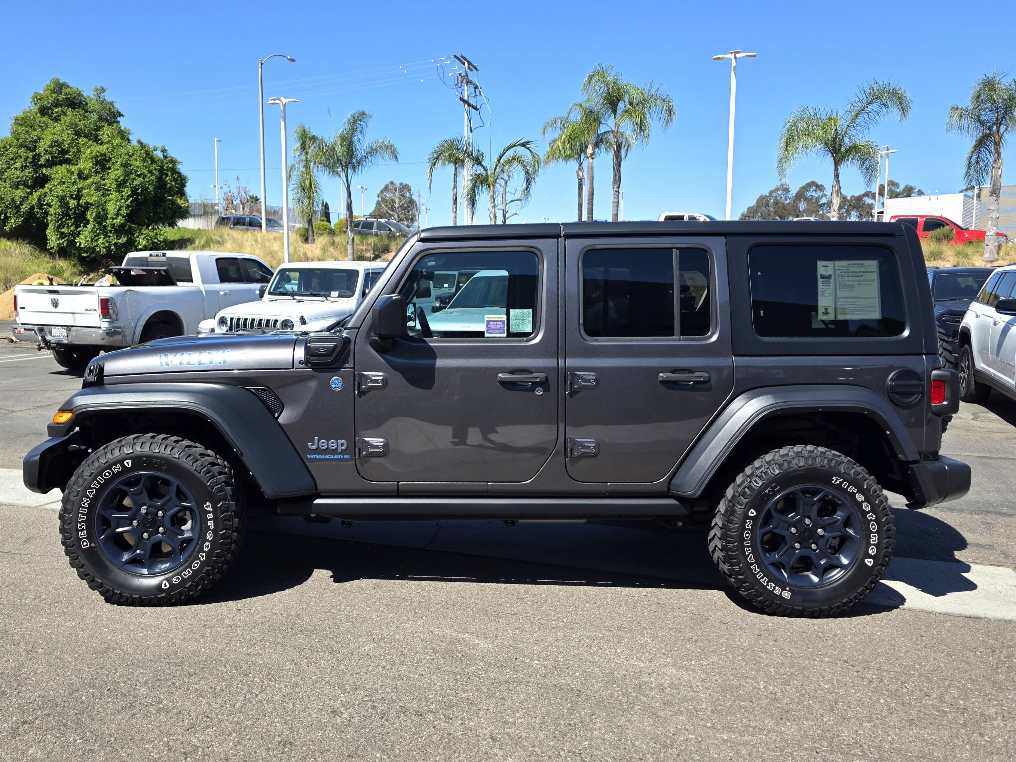Certified 2023 Jeep Wrangler 4xe Willys 4XE with VIN 1C4JJXN68PW691437 for sale in Escondido, CA