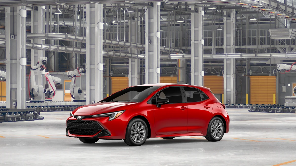New 2027 Finish Line Red Toyota SE image 2
