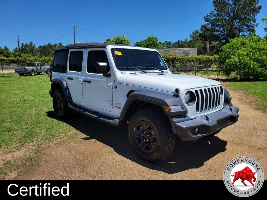 Used 2018 White Jeep Unlimited Sport image 8