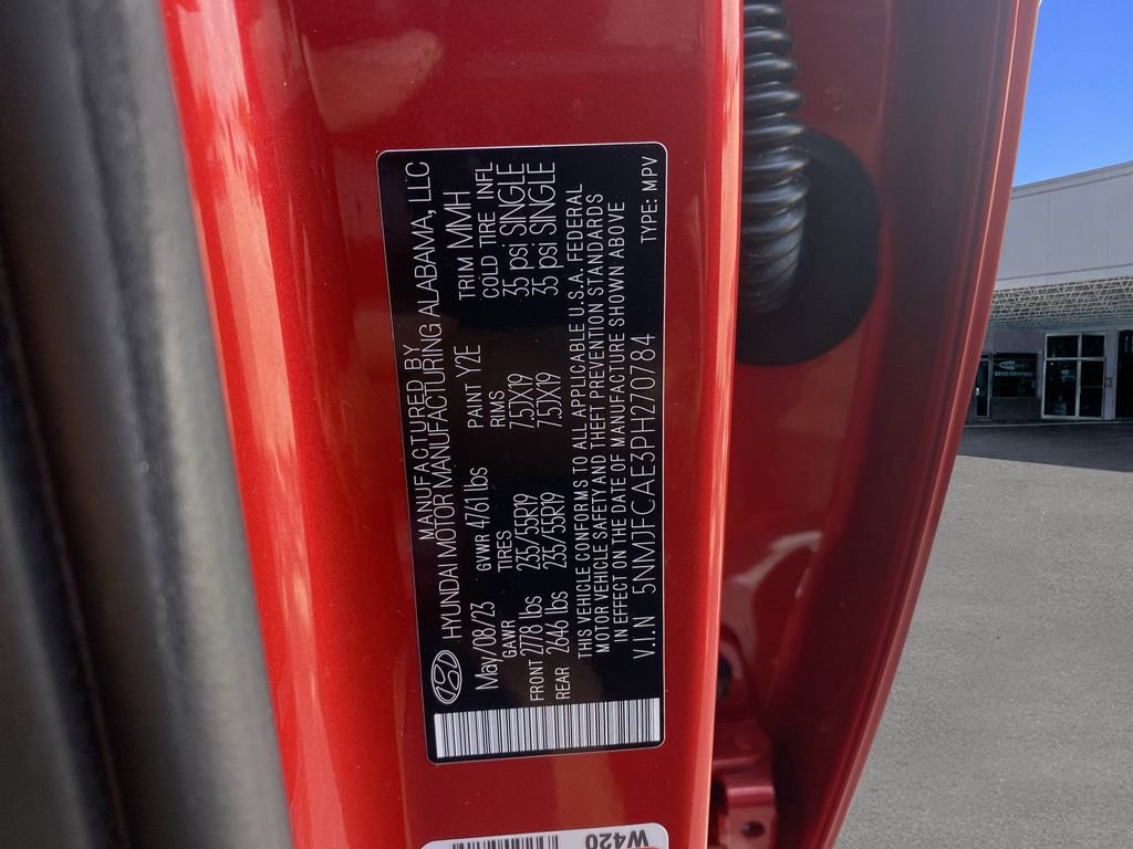 Used 2023 Calypso Red Hyundai SEL image 36