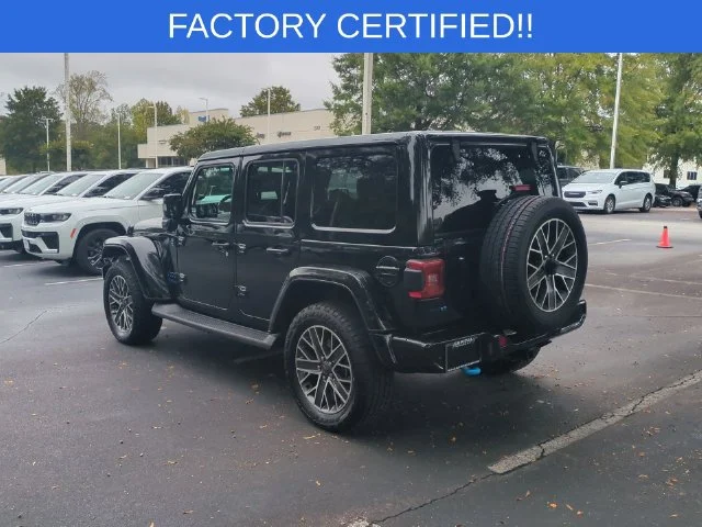 Used 2022 Black Jeep Unlimited Sahara 4xe image 3