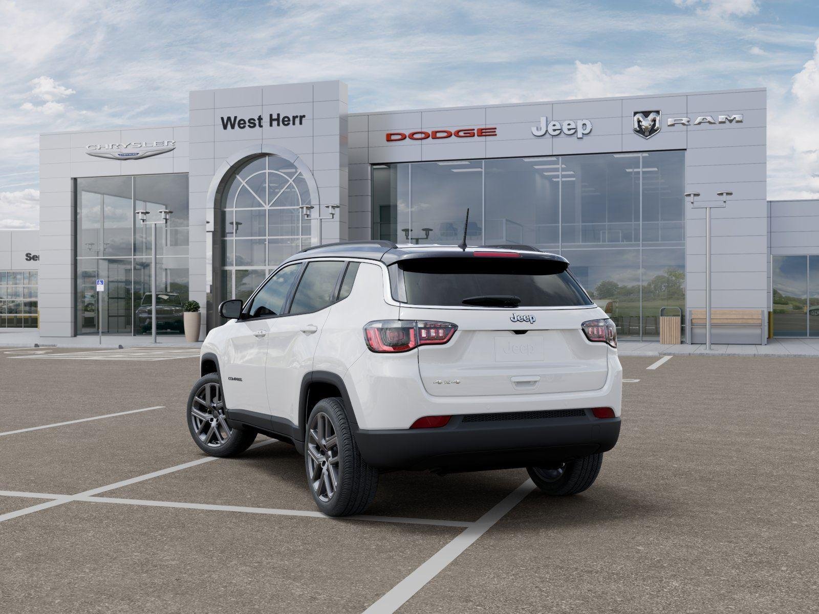 New 2026 Bright White Clear-Coat Exterior Paint Jeep COMPASS LIMITED ALTITUDE 4X4 image 3