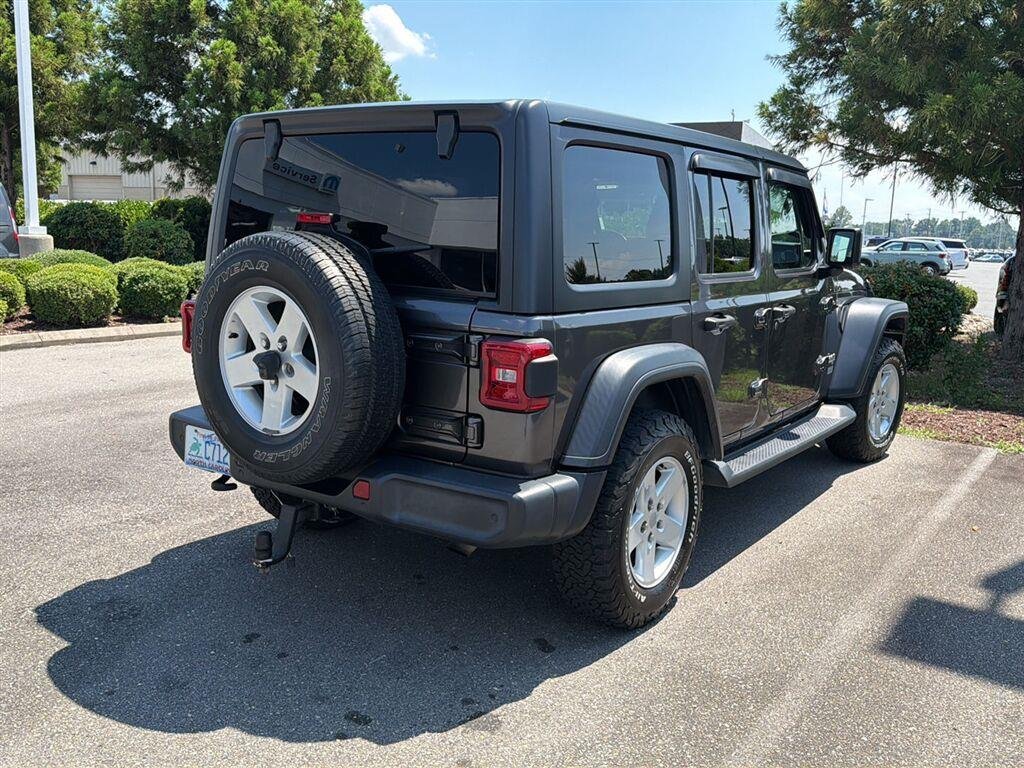 Used 2021 Granite Crystal Metallic Clearcoat Jeep Unlimited Sport S image 13