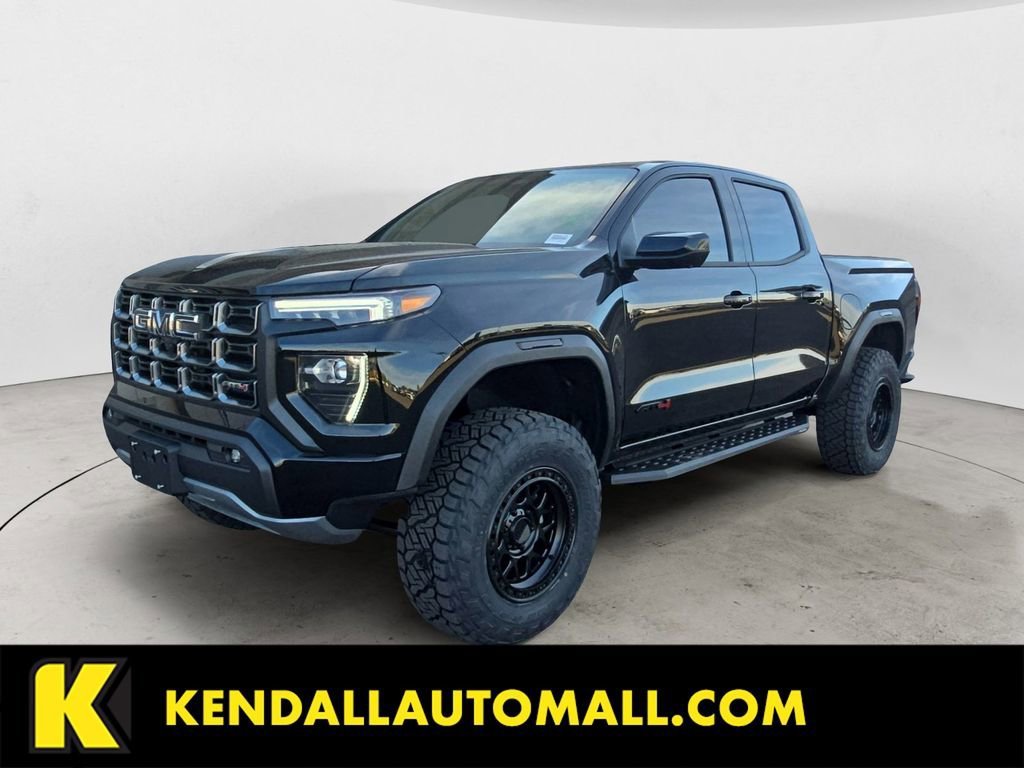 Onyx Black 2026 GMC Canyon AT4 Crew Cab 4WD Pickup Truck Four-Wheel Drive