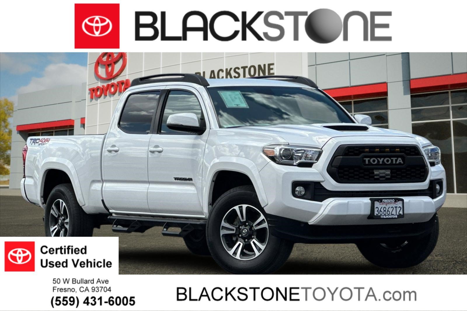 Certified Used 2019 Super White Toyota SR5 image 1