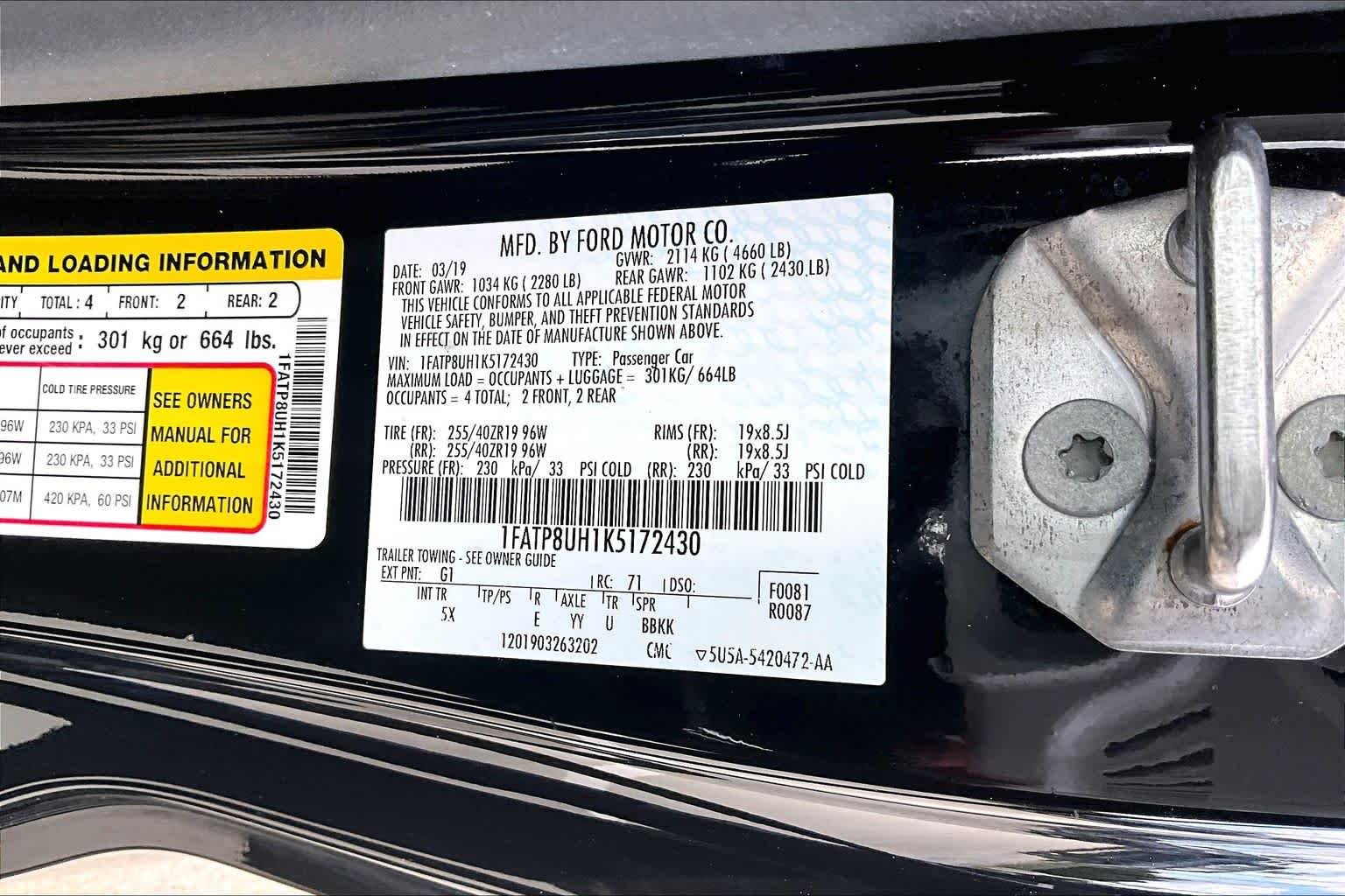 Used 2019 Shadow Black Ford EcoBoost Premium image 29