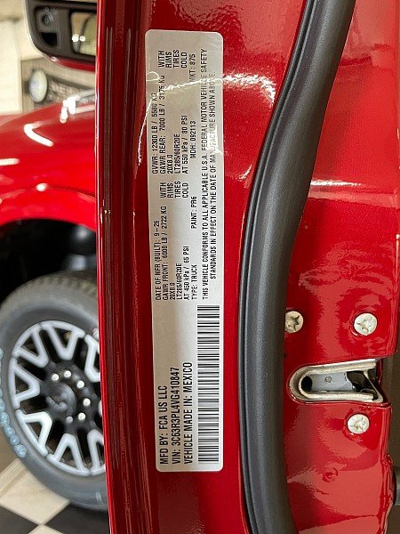 New 2027 Molten Red Pearl-Coat Paint RAM Longhorn Mega Cab 6