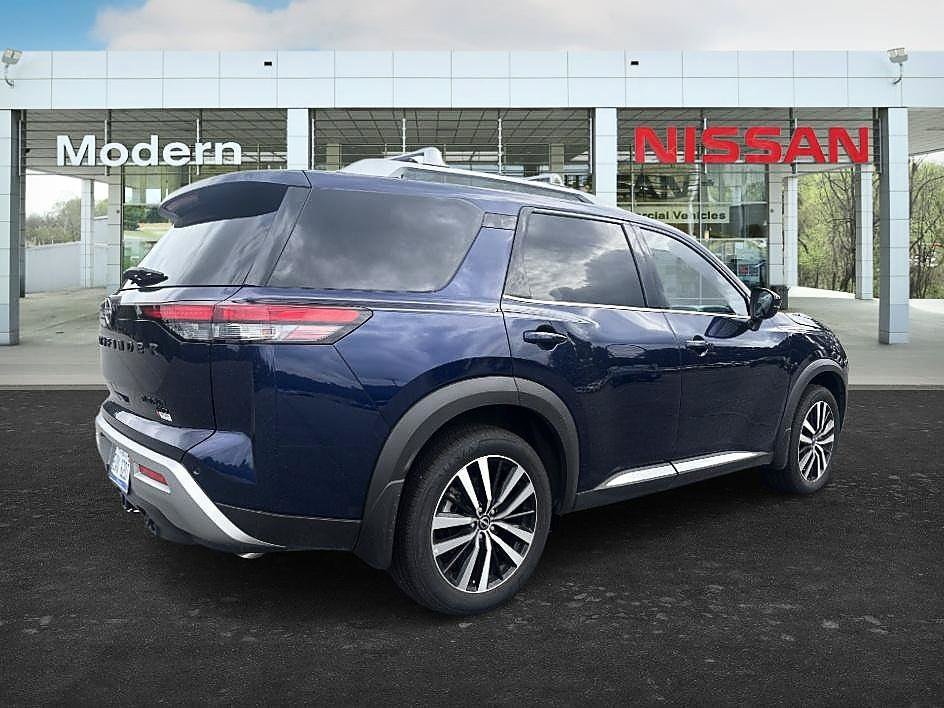Certified Used 2024 Deep Ocean Blue Pearl Nissan Platinum image 5