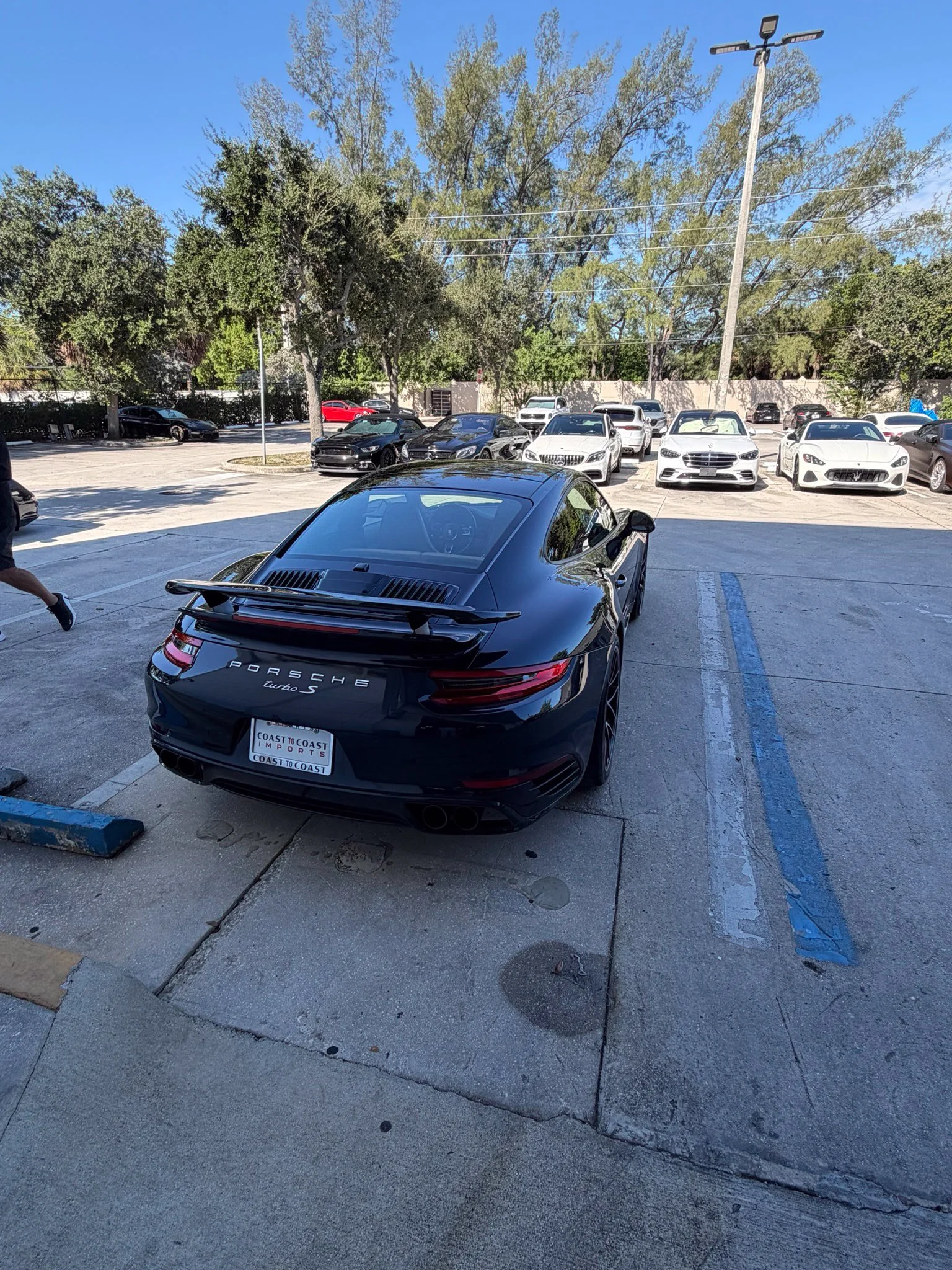 Used 2018 Blue Porsche Turbo S image 4