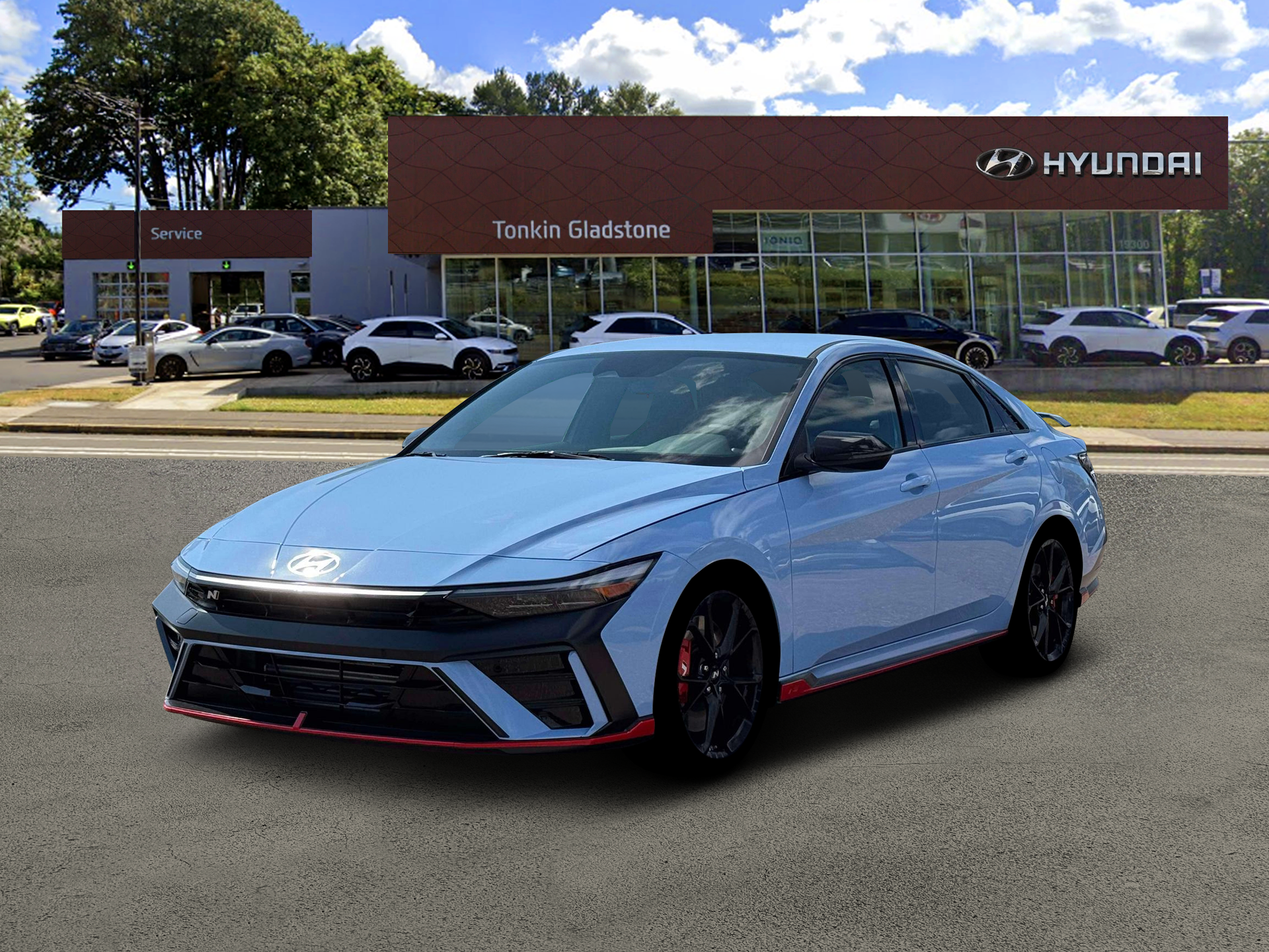 New 2026 Blue Hyundai Sedan image 1
