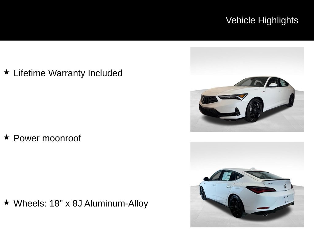 New 2026 Platinum White Pearl Acura w/A-Spec Package image 5