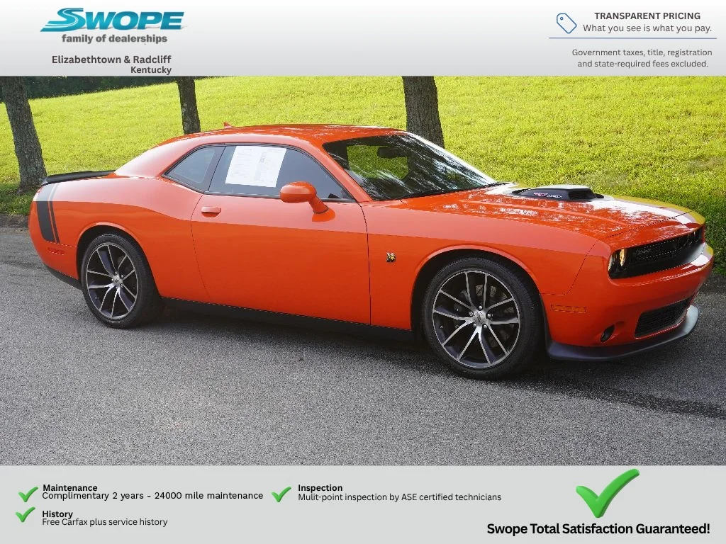 Used 2017 Go Mango Dodge 392 Hemi Scat Pack Shaker image 1