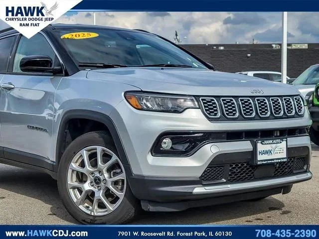 Certified Used 2025 Silver Jeep Limited image 2