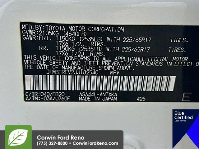 Certified Used 2018 Super White Toyota LE image 34