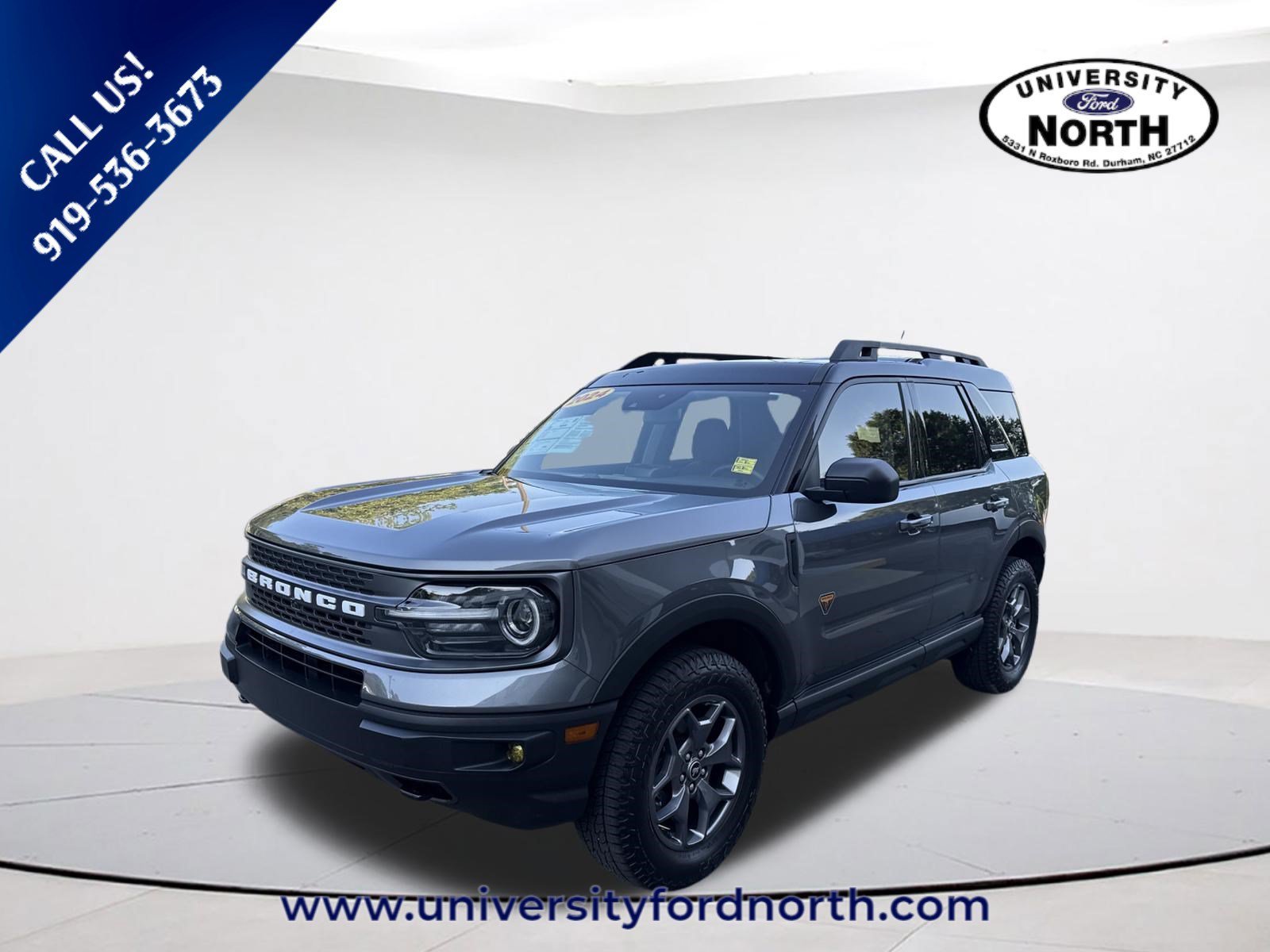 Used 2024 Carbonized Gray Metallic Ford Badlands image 3