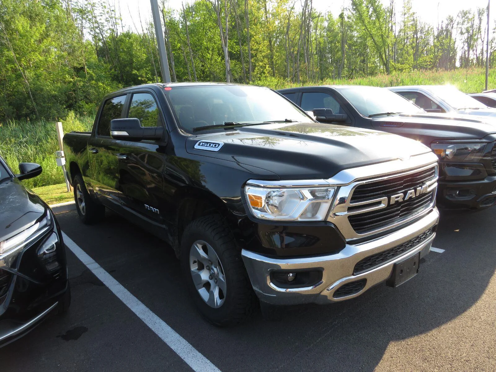 Used 2019 Diamond Black Crystal Pearlcoat Ram Big Horn/Lone Star image 2