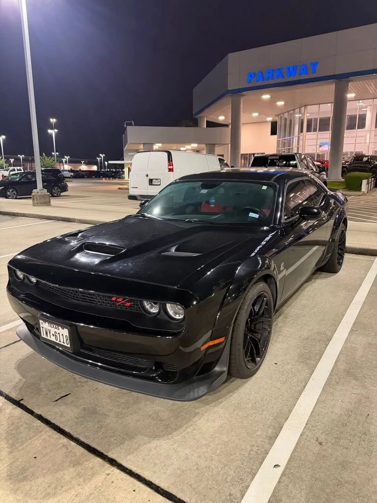 Used 2020 Black Dodge R/T Scat Pack Widebody image 1