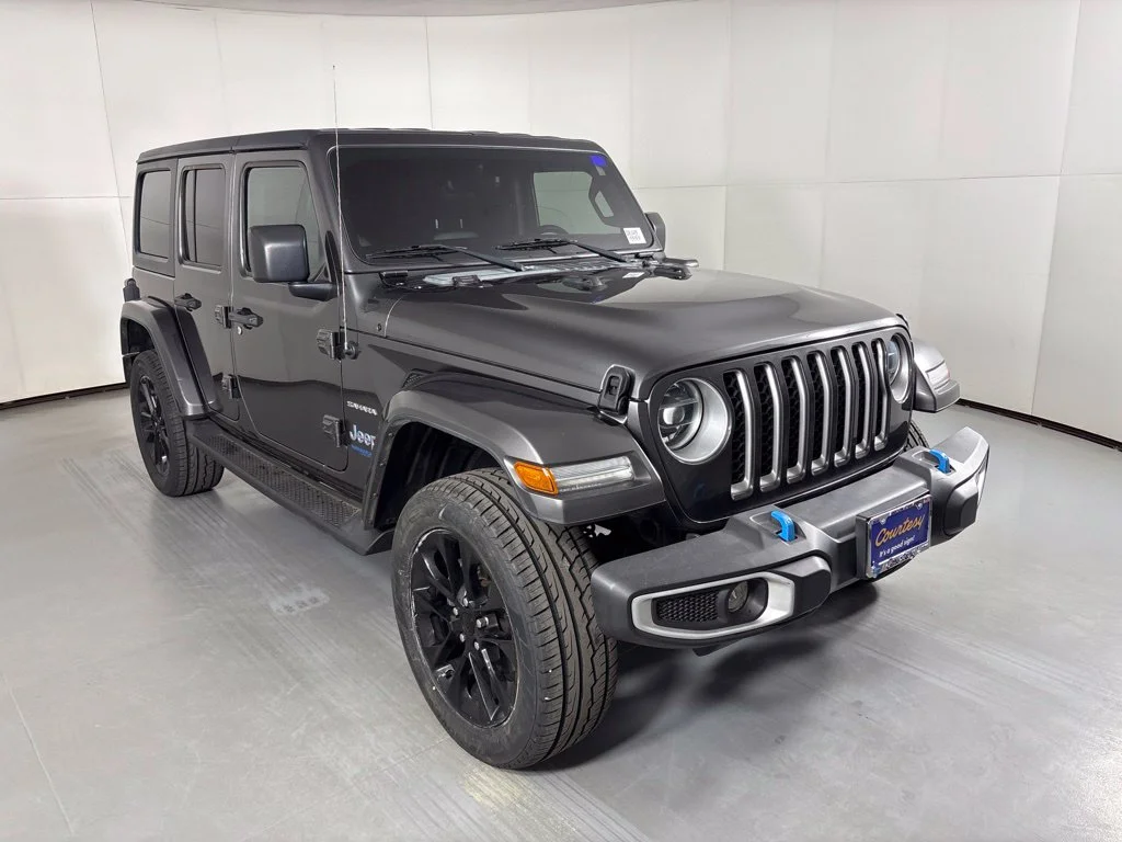 Used 2022 Gray Jeep Unlimited Sahara 4xe image 2