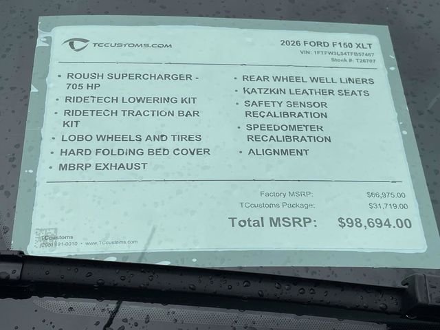 New 2026 Antimatter Blue Metallic Ford TCcustoms image 25