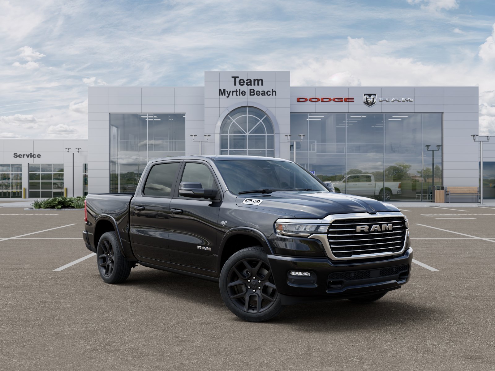 New 2027 Diamond Black Crystal Pearl-Coat Exterior Paint RAM Laramie image 27