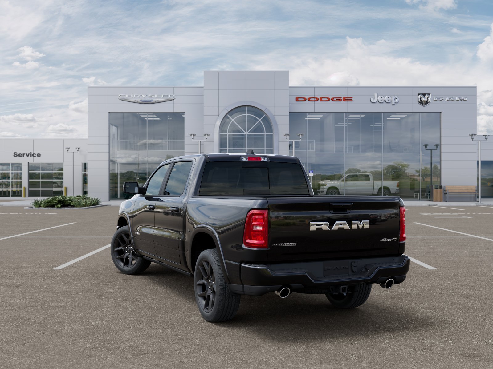 New 2026 Diamond Black Crystal Pearl-Coat Exterior Paint RAM Laramie image 29