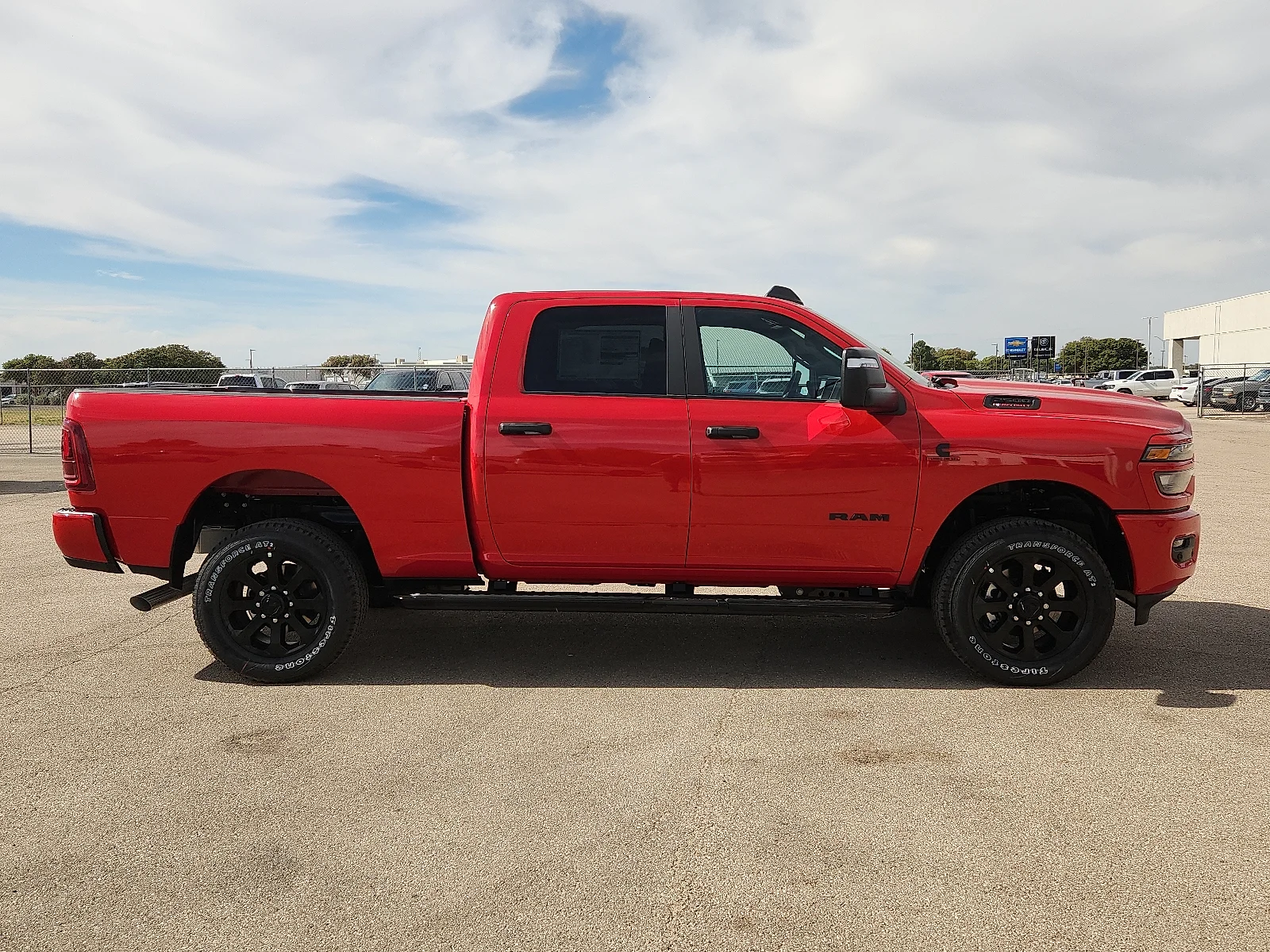 New 2027 Flame Red Clear-Coat  Paint Ram LONE STAR CREW CAB 4X4 6