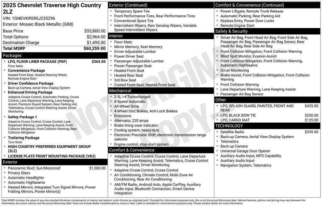 Used 2025 Black Chevrolet High Country image 6