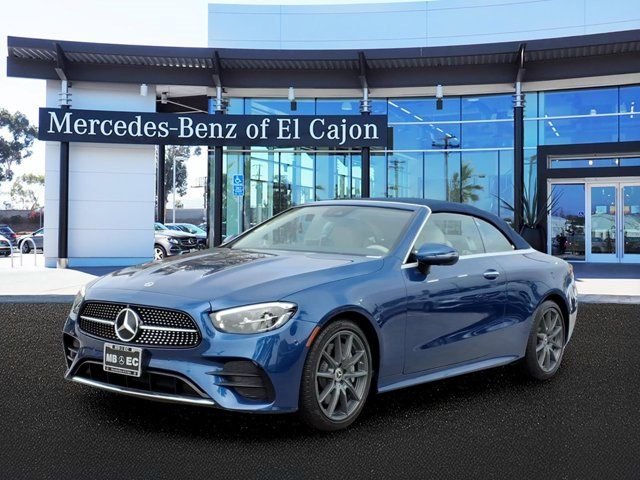 Certified Used 2022 Blue Mercedes-Benz E 450 image 1