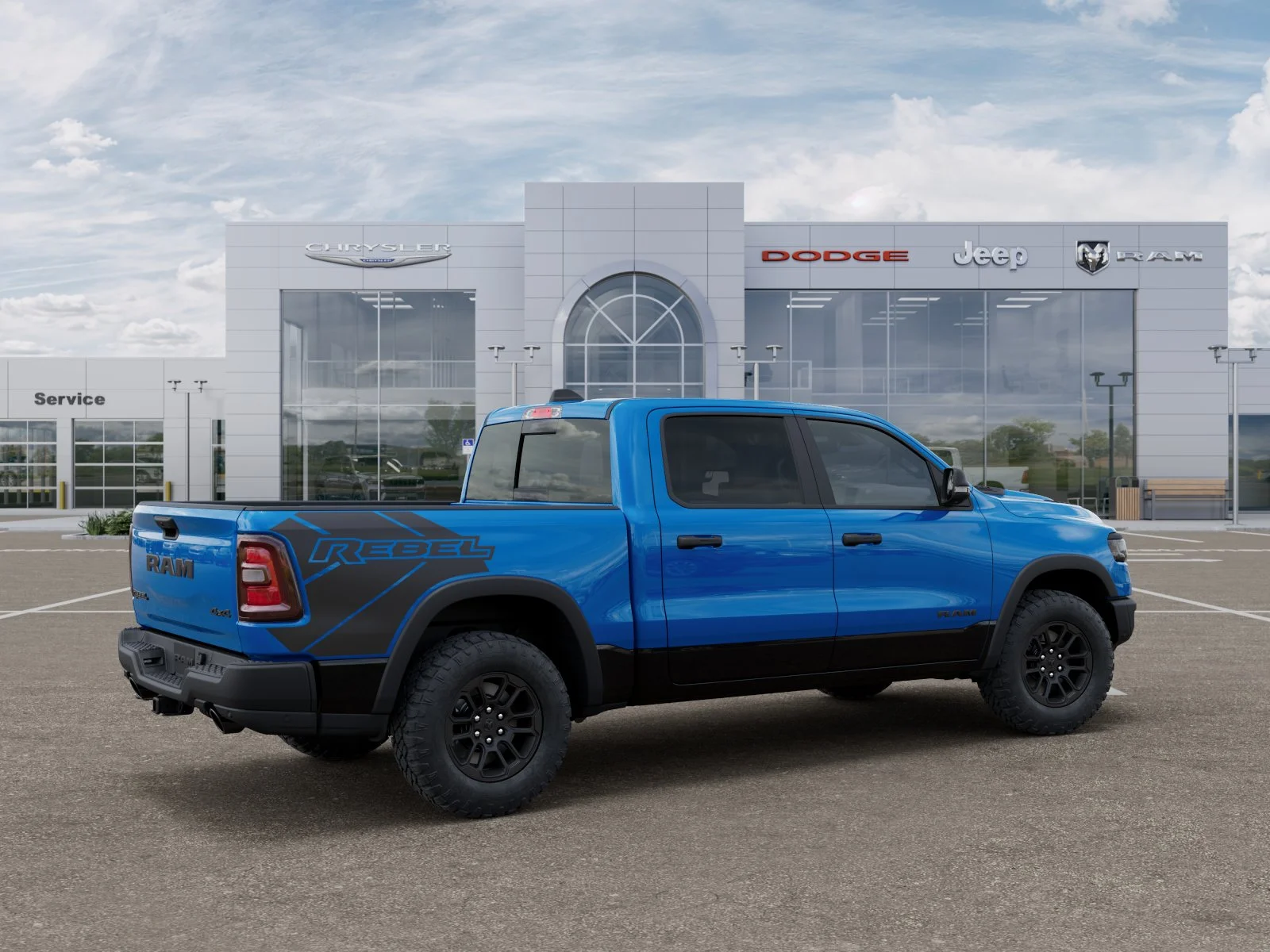 New 2026 Hydro Blue Pearl-Coat Exterior Paint RAM Rebel image 32
