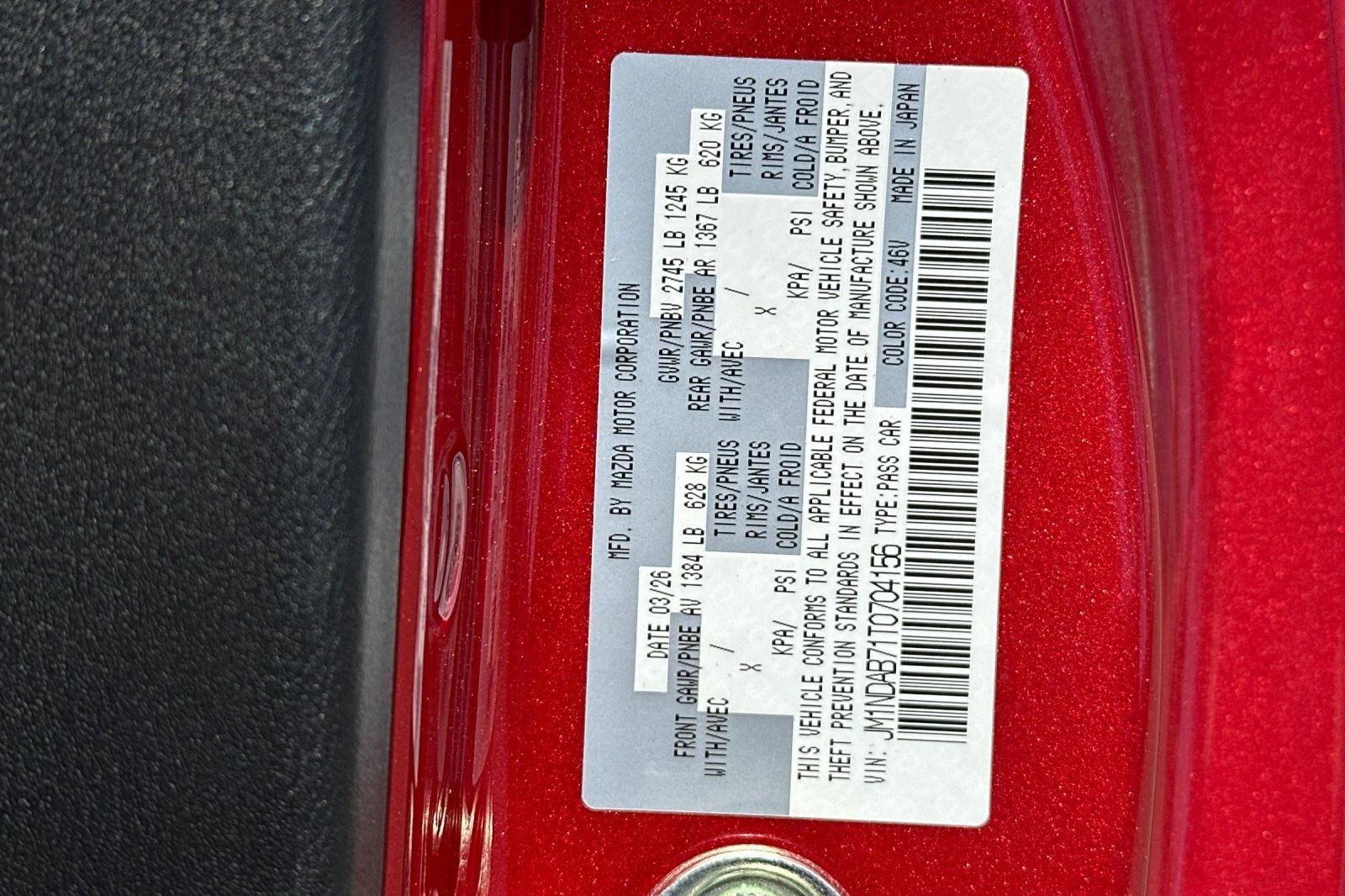 New 2026 Soul Red Crystal Metallic Mazda Sport image 30